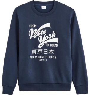 CELIO BEPRICE Pánska mikina, tmavo modrá, veľkosť