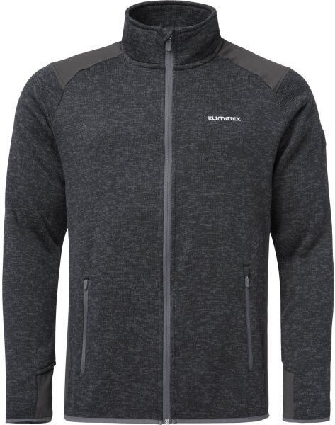 Klimatex NEVIS Pánsky kombinovaný sveter, tmavo sivá, veľkosť XXL