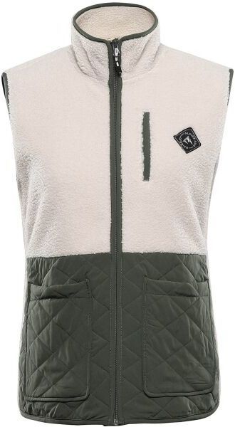 ALPINE PRO OFESA Dámska flísová vesta, béžová, veľkosť