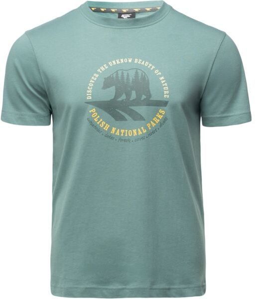Hi-Tec HORAL Pánske bavlnené tričko, zelená, veľkosť