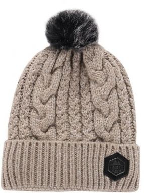 ALPINE PRO ORGE Dámska zimná čiapka, béžová, veľkosť