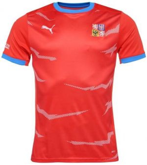 Puma CZECH HANDBALL JERSEY M HOME Pánsky športový dres na hádzanú, červená, veľkosť
