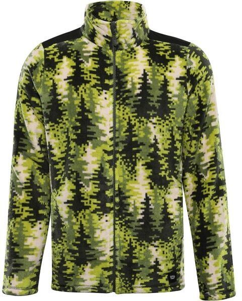 ALPINE PRO EFLIN Pánska flísová mikina, zelená, veľkosť