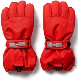 LEGO® kidswear LWATLIN 700 Detské lyžiarske rukavice, červená, veľkosť 98-104