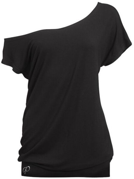 PAPILLON OFF SHOULDER Dámske tričko, čierna, veľkosť