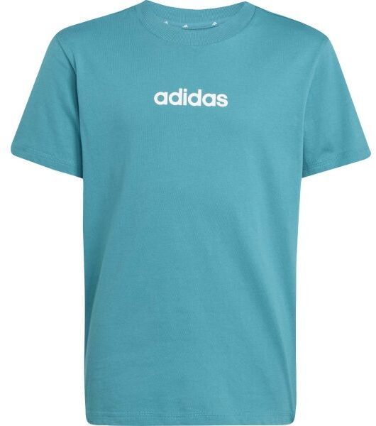 adidas U LIN TEE Chlapčenské tričko, tyrkysová, veľkosť
