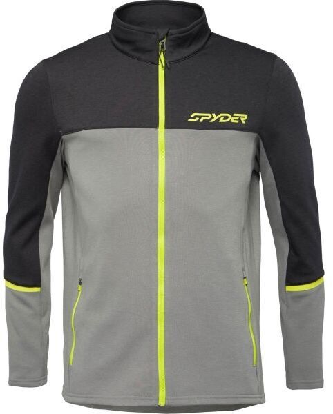 Spyder SPEED FLEECE JACKET Pánska bunda, tmavo sivá, veľkosť