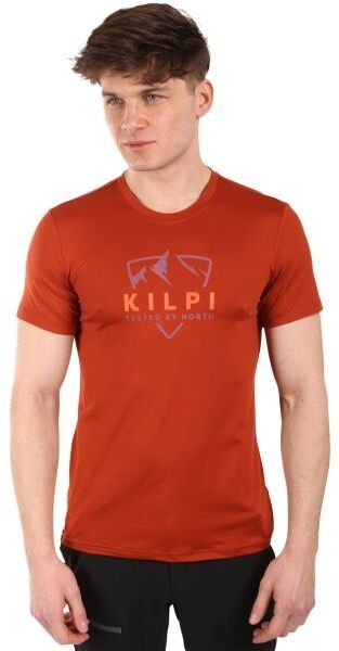 KILPI LISMAIN Pánske funkčné tričko, hnedá, veľkosť