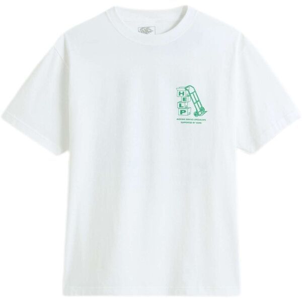 Vans M MOVING CO SS Pánske tričko, biela, veľkosť XXL