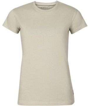 NAX DOLLA Dámske bavlnené tričko, béžová, veľkosť