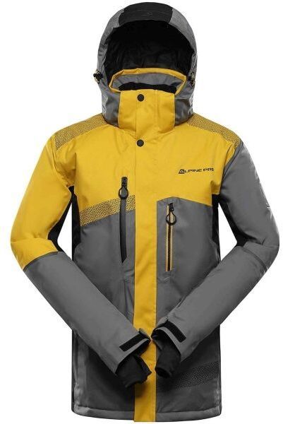 ALPINE PRO DEAR 2 Pánska lyžiarska bunda, žltá, veľkosť