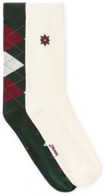 CELIO XMISOXMAS Pánske ponožky v darčekovom balení, tmavo zelená, veľkosť UNI