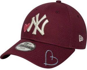 New Era NEW YORK YANKEES YTH MLB HEART ICON 9FORTY Detská šiltovka, vínová, veľkosť YOUTH