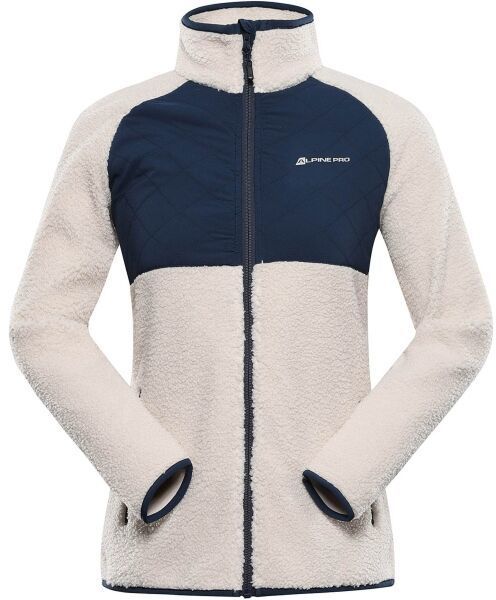 ALPINE PRO FERADA 2 Dámska hrejivá mikina, béžová, veľkosť