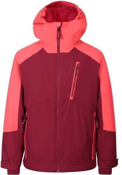 ALPINE PRO EDEFO Detská lyžiarska bunda, vínová, veľkosť 128-134