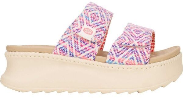 HEY DUDE DELRAY SLIDE SURF BAJA Dámske šľapky, ružová, veľkosť