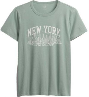 GAP V-FRCH SS FAV CREW GRAPHIC Dámske tričko, svetlo zelená, veľkosť