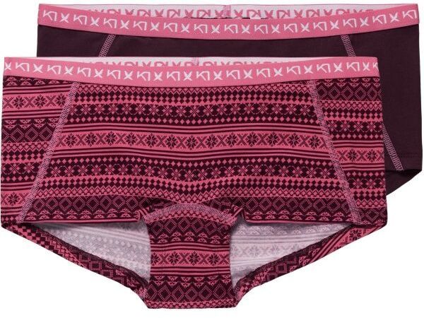 KARI TRAA TINA Dámske bezšvové nohavičky, vínová, veľkosť