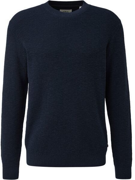 s.Oliver KNITTED PULLOVER NOOS Pletený sveter, tmavo modrá, veľkosť XXXL
