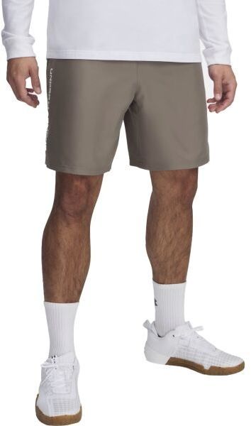 Under Armour WOVEN WORDMARK Pánske krátke nohavice, hnedá, veľkosť M