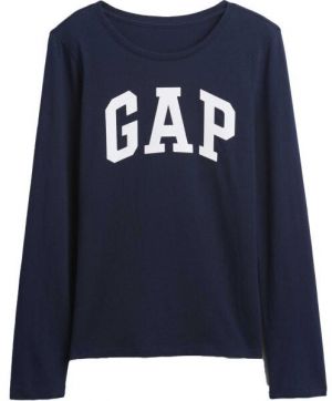 GAP V-FRCH LS LOGO TEE Detské tričko, tmavo modrá, veľkosť