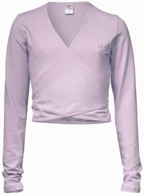 PAPILLON CROSS-OVER LONG SLEEVES Sveter na balet, ružová, veľkosť 152-164