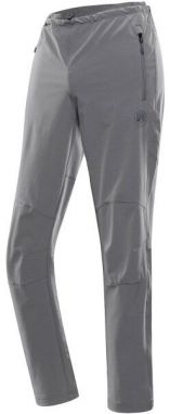 ALPINE PRO LIEM Pánske softshellové nohavice, sivá, veľkosť