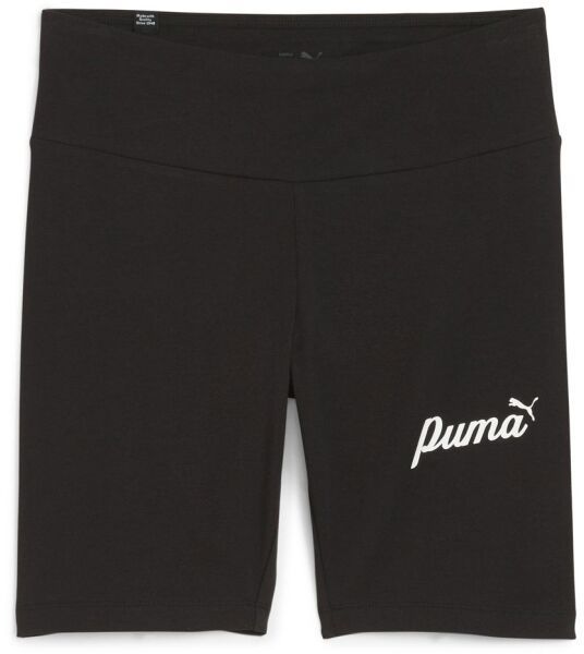 Puma ESSENTIALS+ BLOSSOM 7 SCRIPT SHORT Dámske kraťasy, čierna, veľkosť