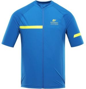 ALPINE PRO SAGEN Pánske cyklistické tričko, modrá, veľkosť