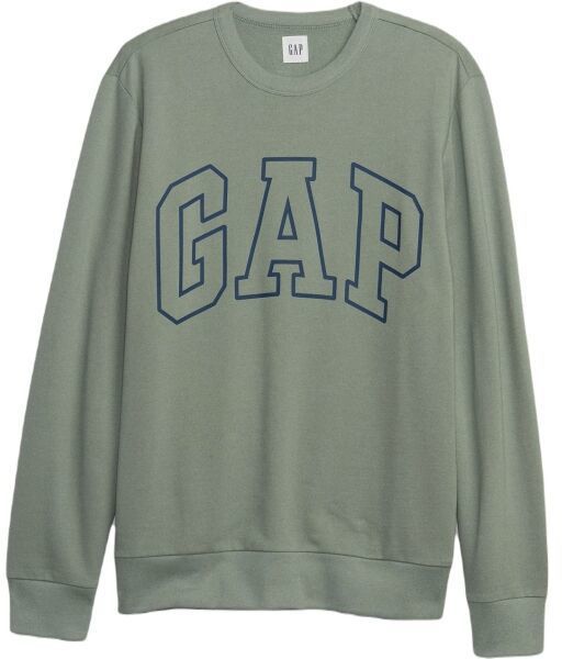 GAP V-LW DB FLEECE Pánska mikina, zelená, veľkosť