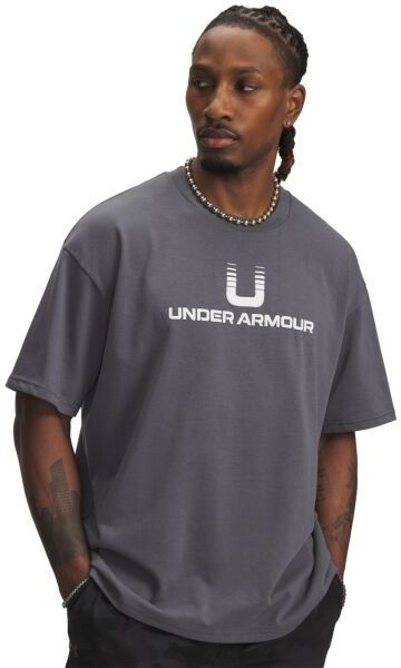 Under Armour U LOGO HEAVYWEIGHT Pánske tričko, sivá, veľkosť L