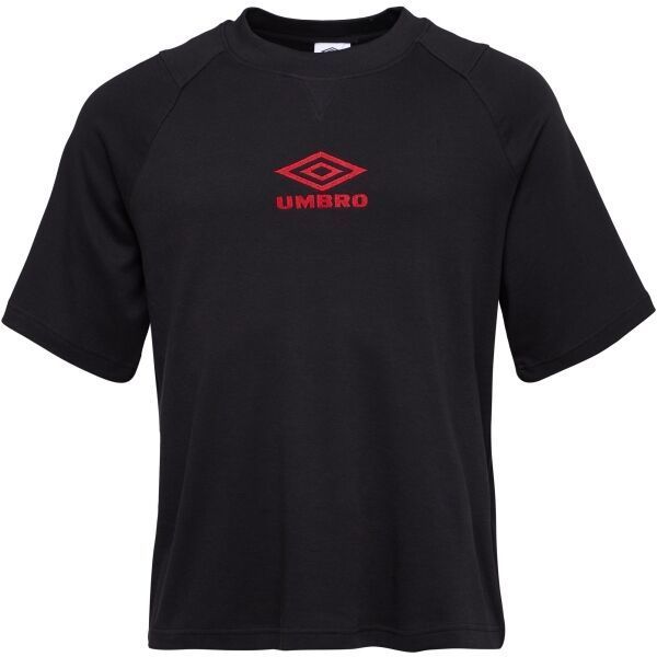 Umbro ICONIC BOXY TEE Pánske tričko, čierna, veľkosť