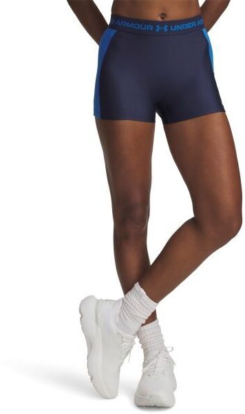 Under Armour HEATGEAR RIB SHORTY Dámske krátke nohavice, tmavo modrá, veľkosť M