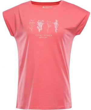 ALPINE PRO OMBA 2 Dámske tričko s krátkym rukávom, ružová, veľkosť