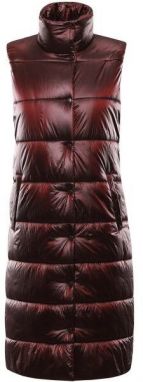 ALPINE PRO UREFA Dámska zateplená vesta, vínová, veľkosť