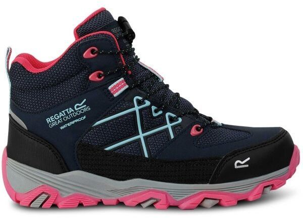 REGATTA OUTDOORS SAMARIS III KIDS Detská treková obuv, tmavo modrá, veľkosť