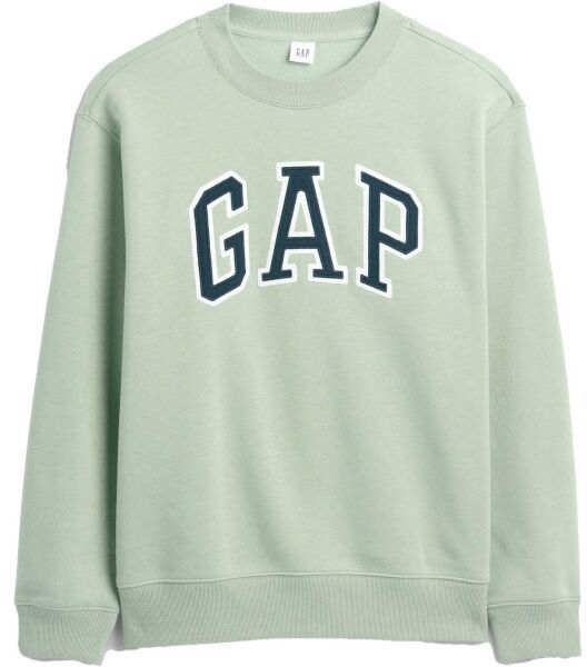 GAP HERITAGE CREW Dámska mikina, svetlo zelená, veľkosť