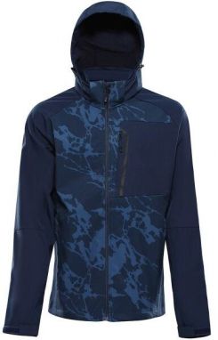 ALPINE PRO HOOR Pánska softshellová bunda, tmavo modrá, veľkosť 5XL