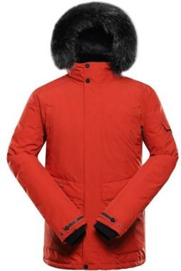 ALPINE PRO WERD 2 Pánska zimná bunda, červená, veľkosť 5XL