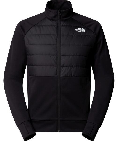 The North Face M REAXION 2.0 FLEECE HYBRID FULL ZIP JAC Pánska hybridná mikina, čierna, veľkosť