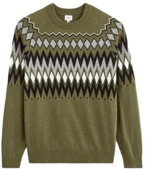 CELIO VERYFAIR Pánsky sveter, khaki, veľkosť