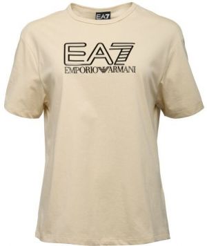 EA7 T-SHIRT Dámske tričko, béžová, veľkosť