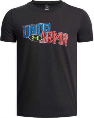 Under Armour OVERLAY WORDMARK Chlapčenské tričko, čierna, veľkosť M