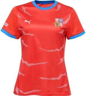 Puma CZECH HANDBALL JERSEY W HOME Dámsky športový dres na hádzanú, červená, veľkosť