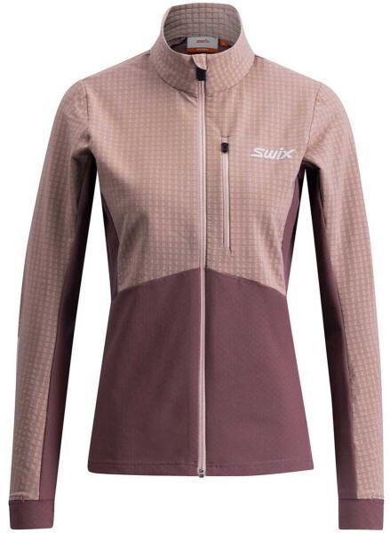 Swix PACE HYBRID Dámska funkčná mikina, vínová, veľkosť