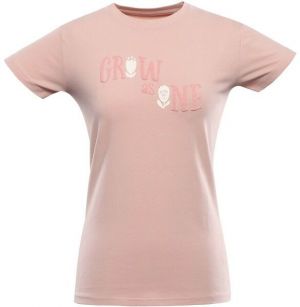 ALPINE PRO SUMEKA Dámske tričko s krátkym rukávom, lososová, veľkosť