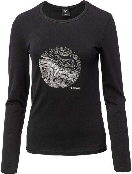Hi-Tec AKUJA LS Dámske bavlnené tričko, čierna, veľkosť