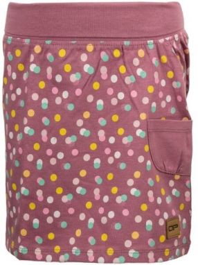 ALPINE PRO ASKIO Dievčenská letná sukňa, vínová, veľkosť 140-146