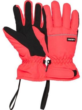 Lewro EVENY Detské zimné rukavice, lososová, veľkosť 8-11Y