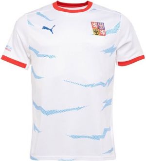 Puma CZECH HANDBALL JERSEY M AWAY Pánsky športový dres na hádzanú, biela, veľkosť